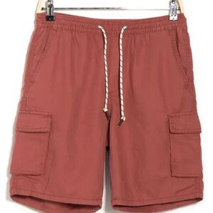 NWT MOJAVE PULL-ON LINEN CARGO SHORTS IN RED CLAY - size S